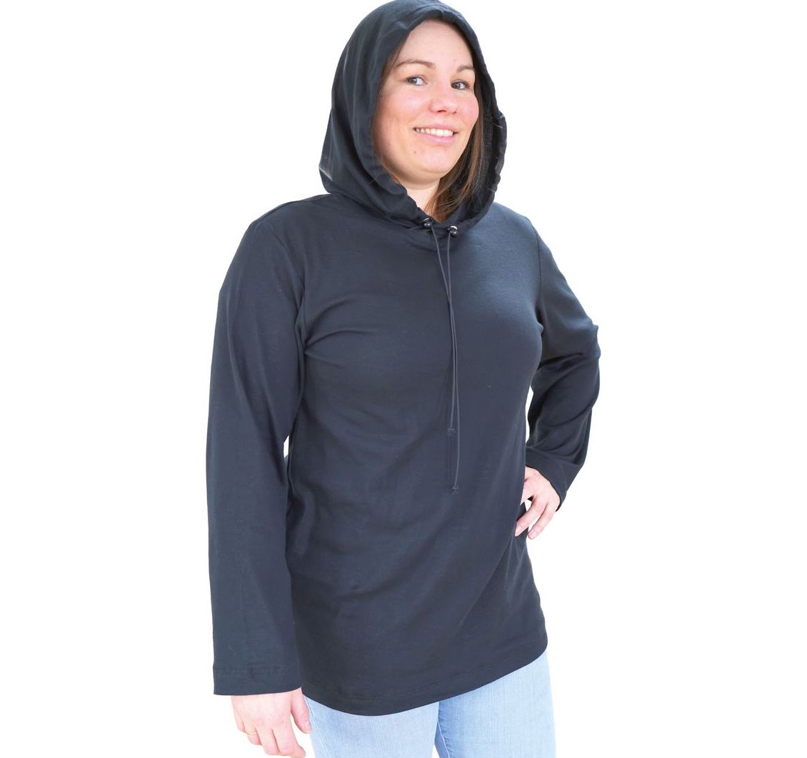 BLACK-JERSEY Shielding Hoodie for High Frequency EMF (1 piece)