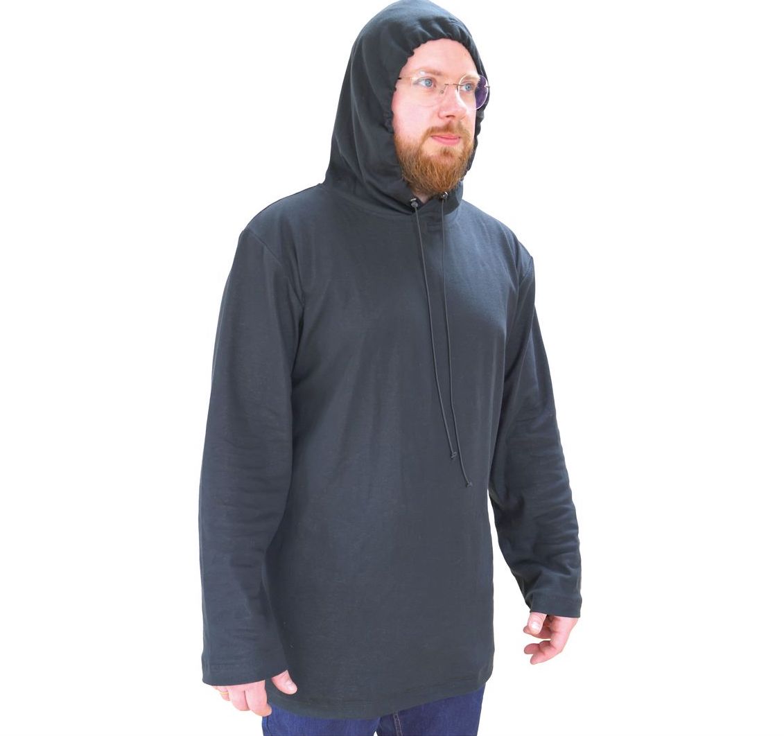 BLACK-JERSEY Shielding Hoodie for High Frequency EMF (1 piece)