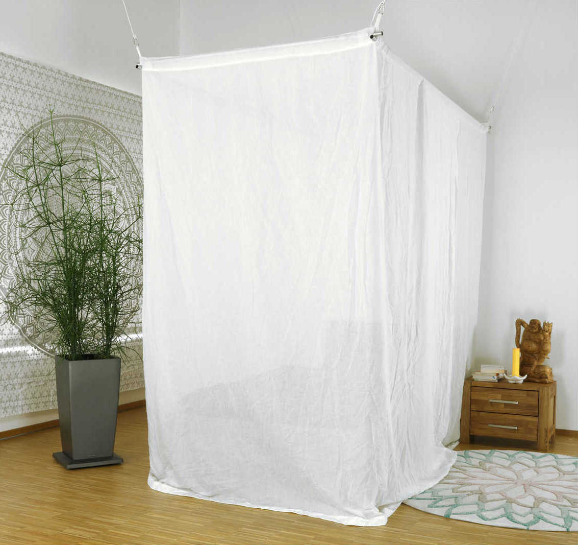 NATURELL Shielding Canopy for Single Bed (box shape)
