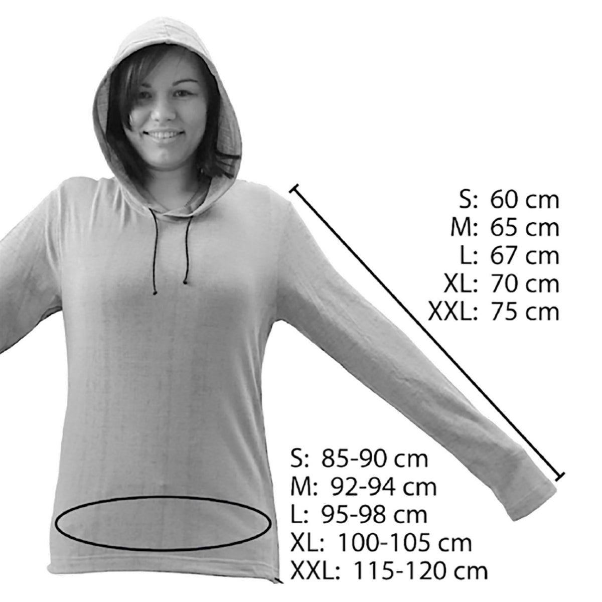 SILVER-ELASTIC Hoodie for Shielding High Frequency EMF (1 piece)